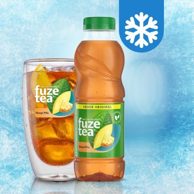 Fuze tea mango pina botella 500ml_vaso_azul_simbolo hielo